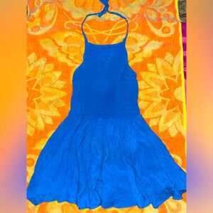 Slate & Willow / Rent The Runway Blue Mini Dress Size Small- post rental nwt